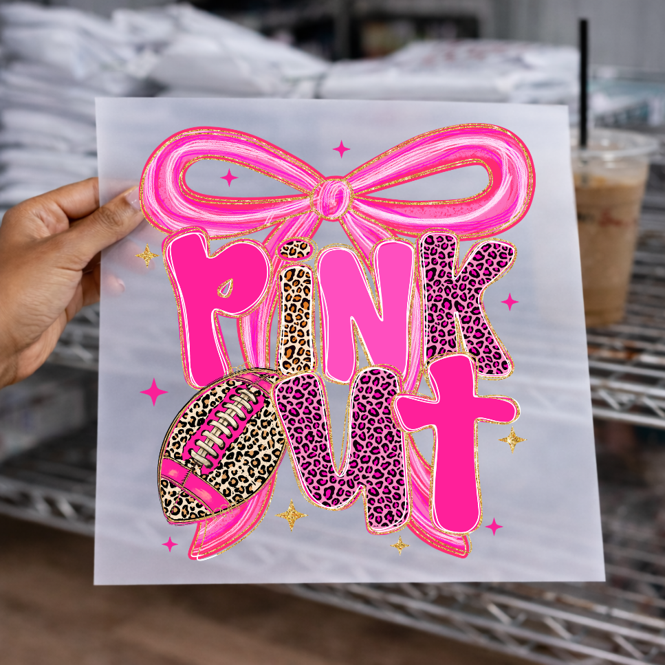 Pink Out Football-DTF Transfer