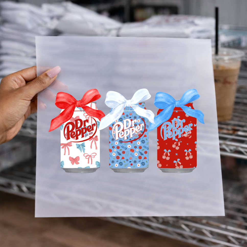 Red White Blue Soda-DTF Transfer