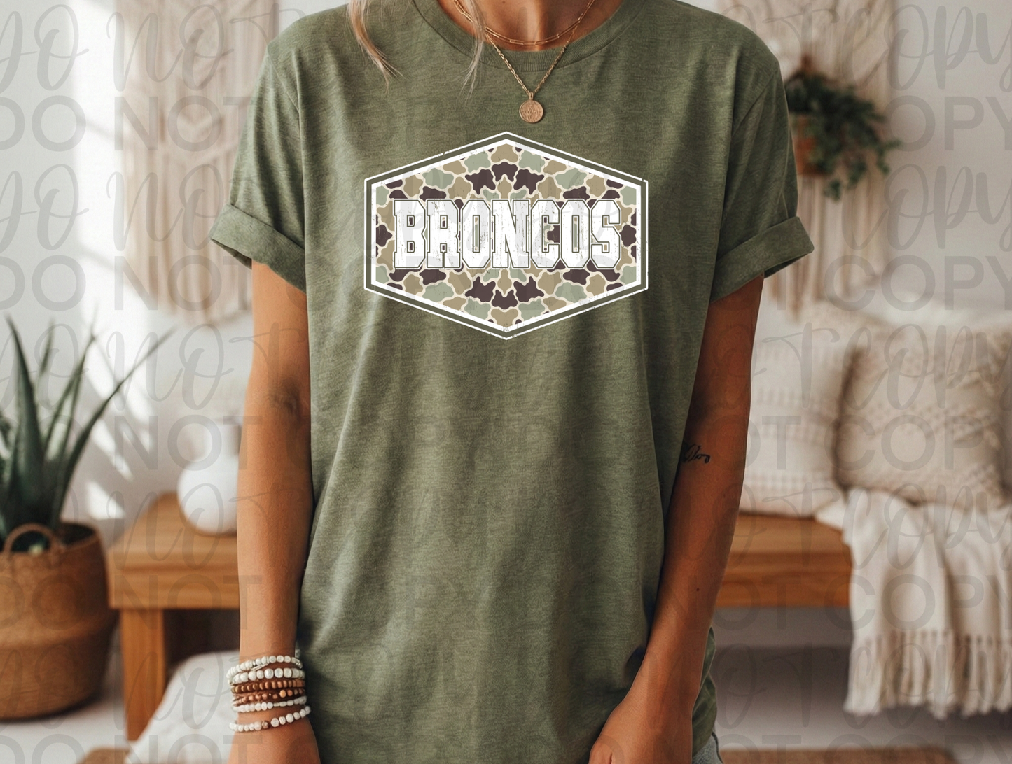 Camo Broncos Pride Spirit Tee