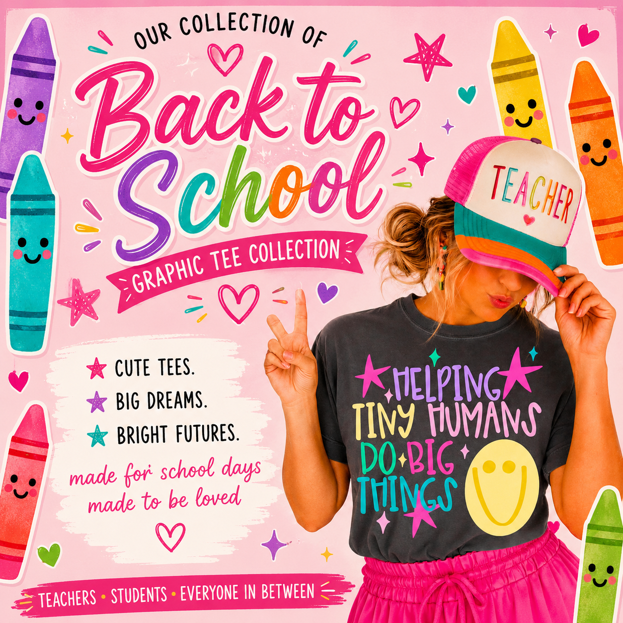 Back To School Graphic Tees