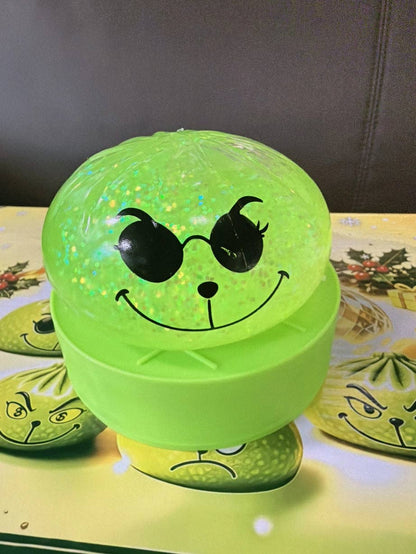 Christmas Green Monster with Steamer Stress Relief Fidget Toy