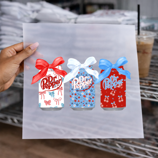 Red White Blue Soda-DTF Transfer