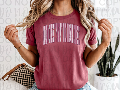 Pinstripe Pride Devine Tee