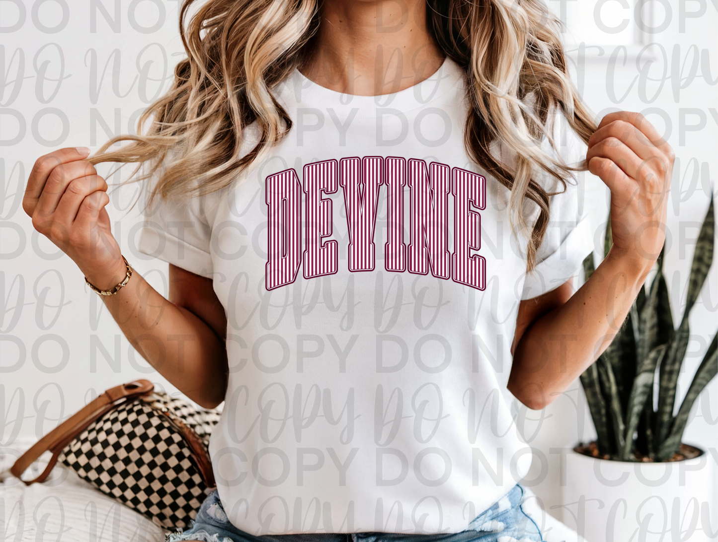 Pinstripe Pride Devine Tee