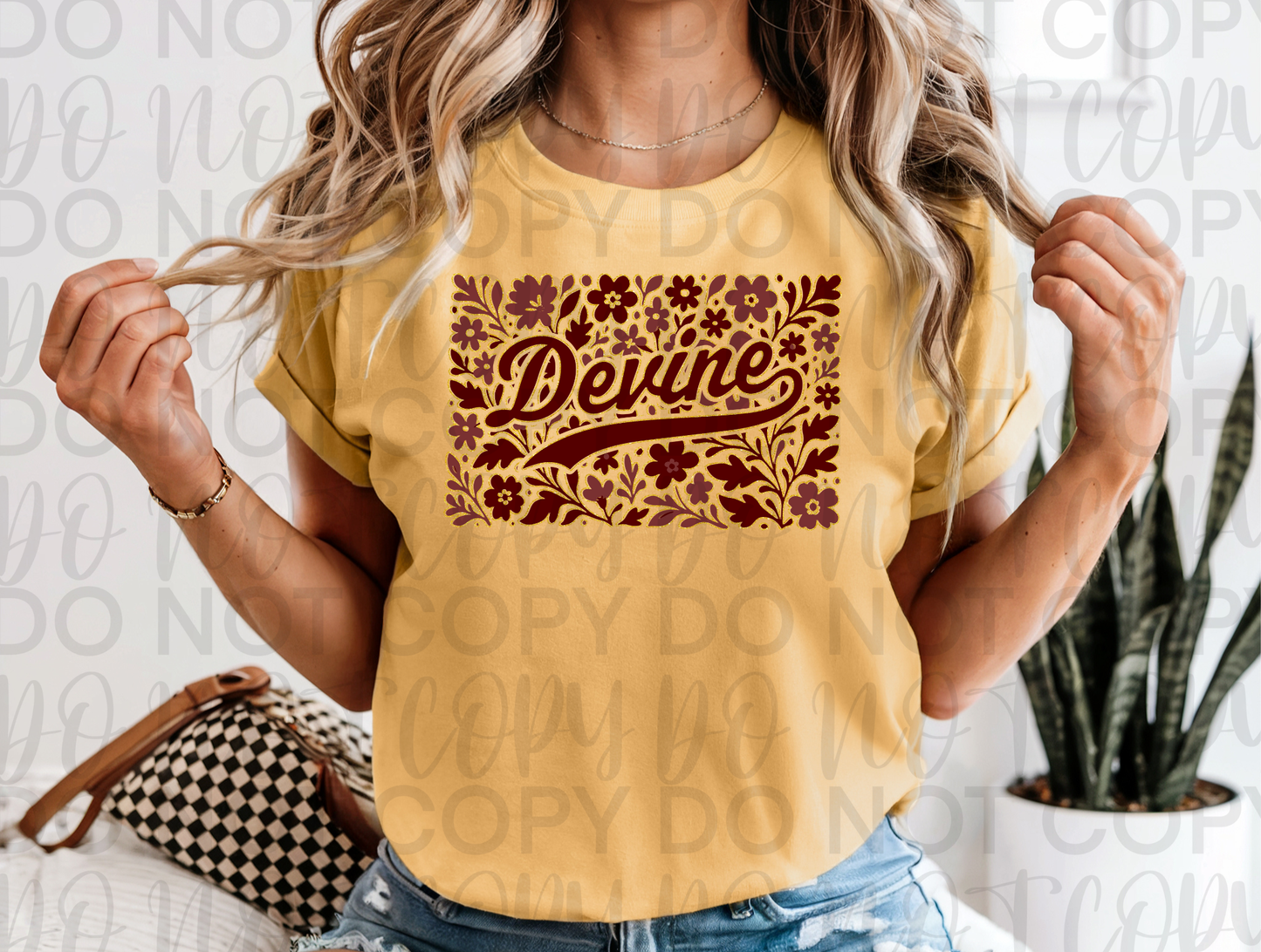 Vintage Floral Devine Spirit Tee