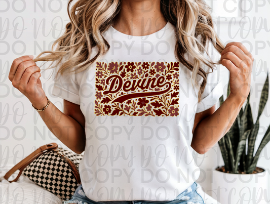 Vintage Floral Devine Spirit Tee