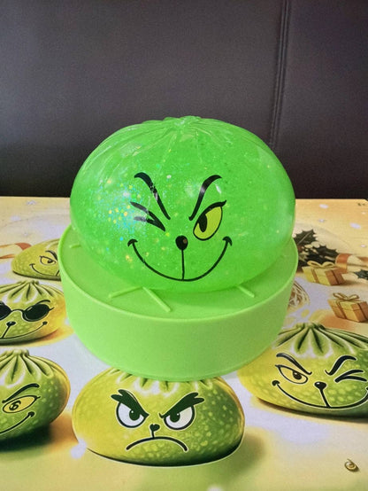 Christmas Green Monster with Steamer Stress Relief Fidget Toy