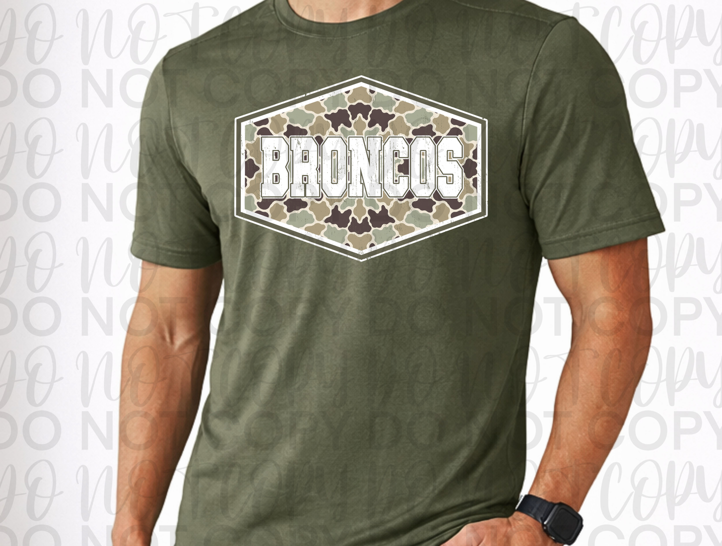 Camo Broncos Pride Spirit Tee
