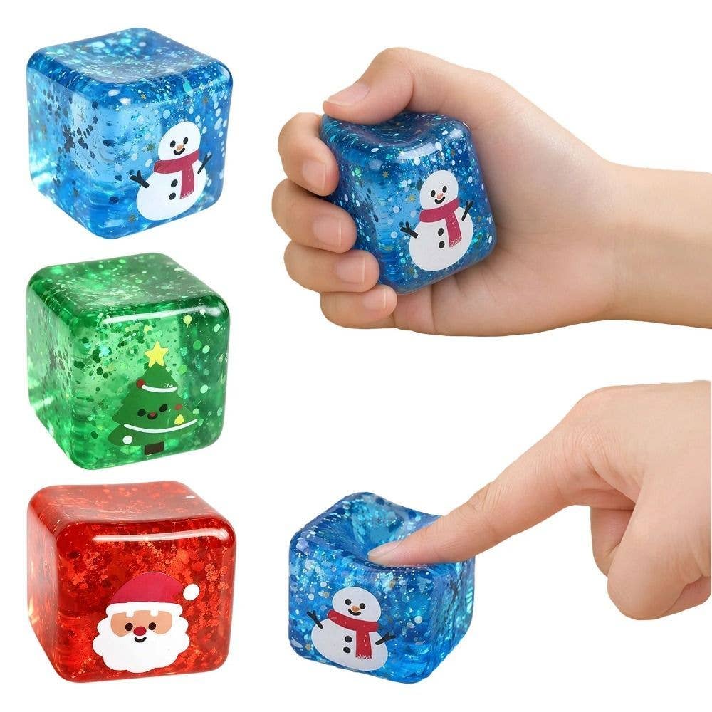 Christmas Ice Cube Slow Rising Stress Relief Squeeze Toy