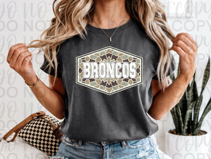 Camo Broncos Pride Spirit Tee