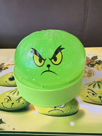 Christmas Green Monster with Steamer Stress Relief Fidget Toy