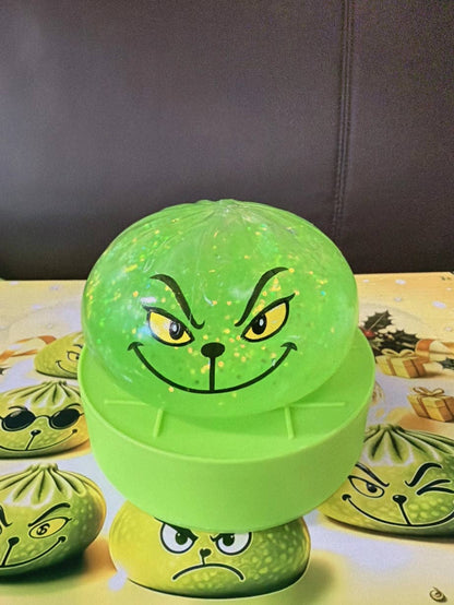 Christmas Green Monster with Steamer Stress Relief Fidget Toy