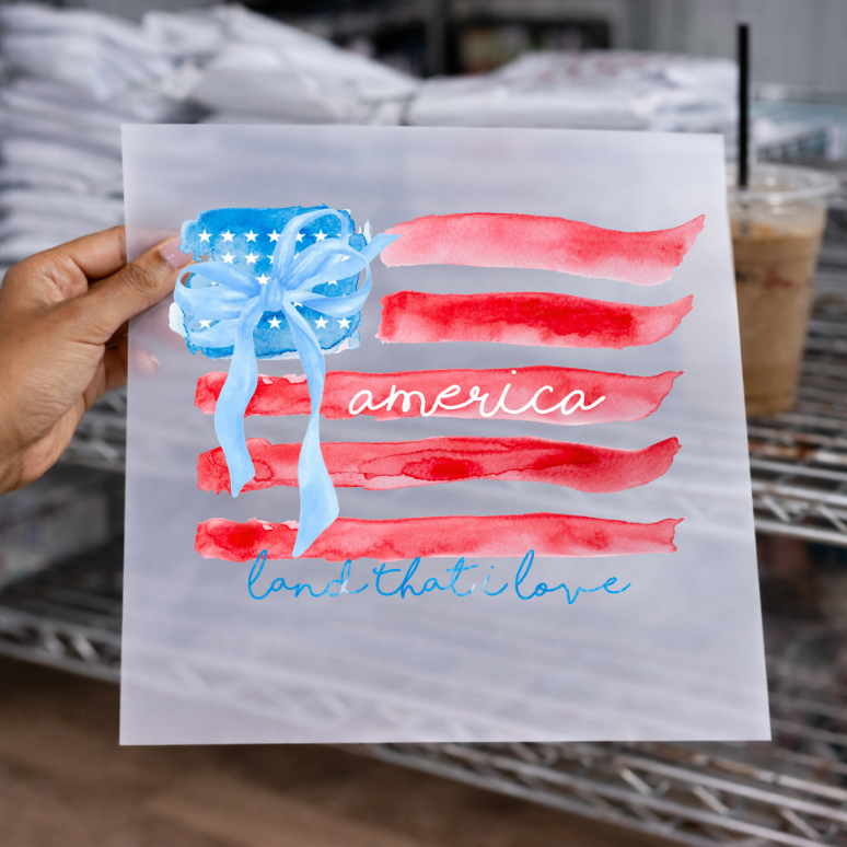 American Flag-DTF Transfer