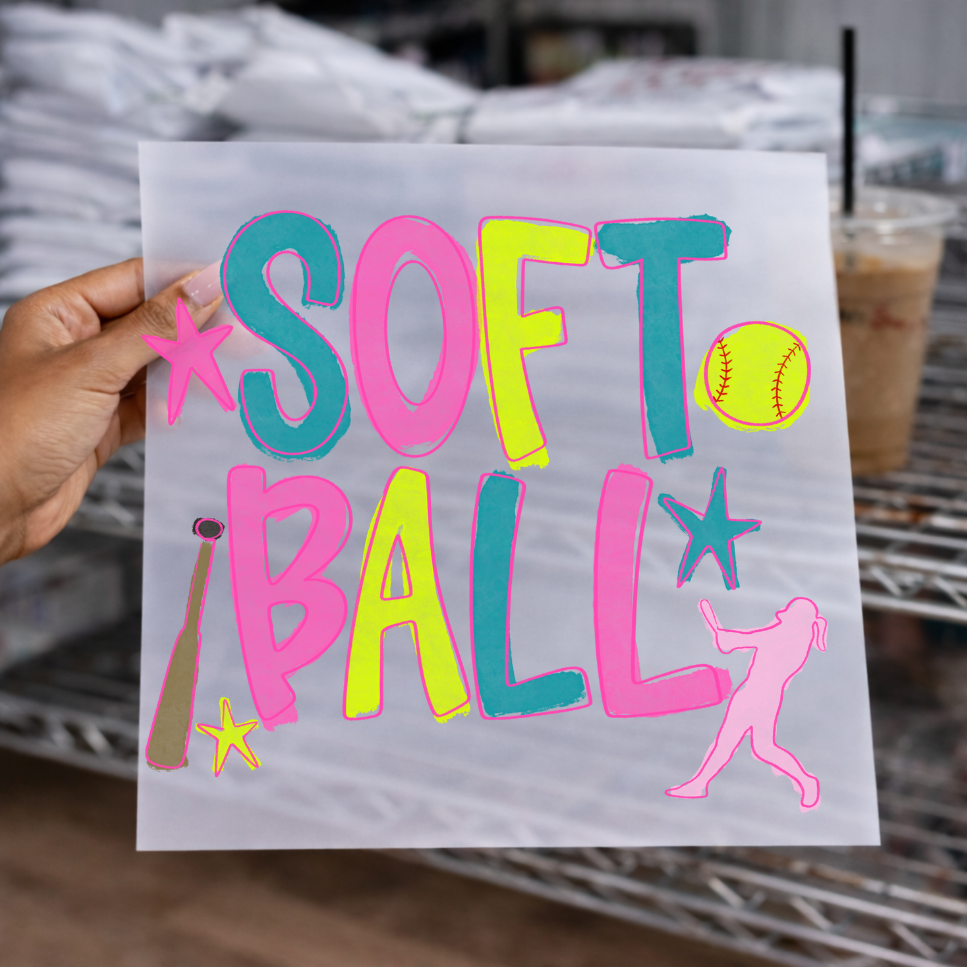 Softball Vibrant-DTF Transfer