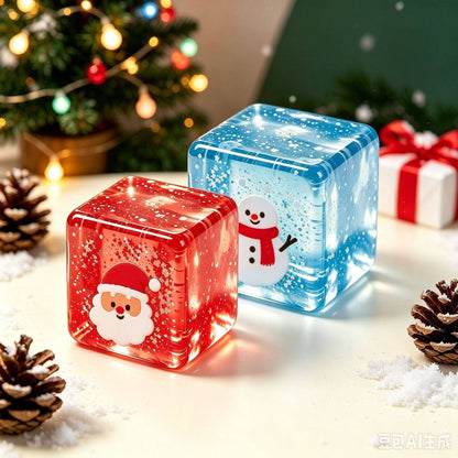 Christmas Ice Cube Slow Rising Stress Relief Squeeze Toy