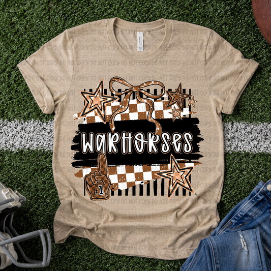 Warhorses Game Day Checkered Spirit Tee