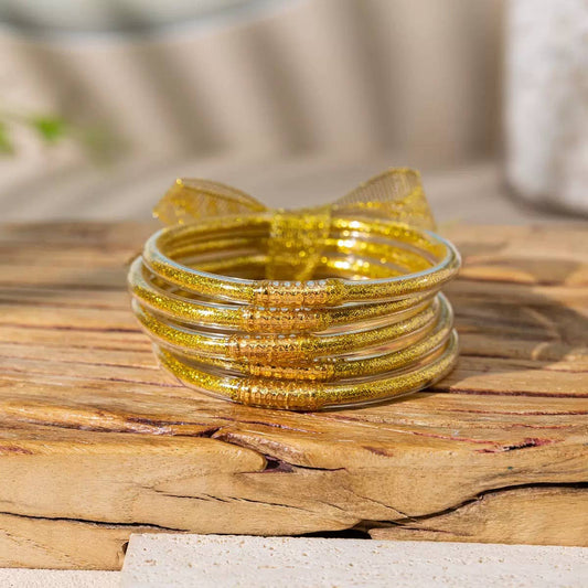 Gold Trendy Bangle Bracelet Set