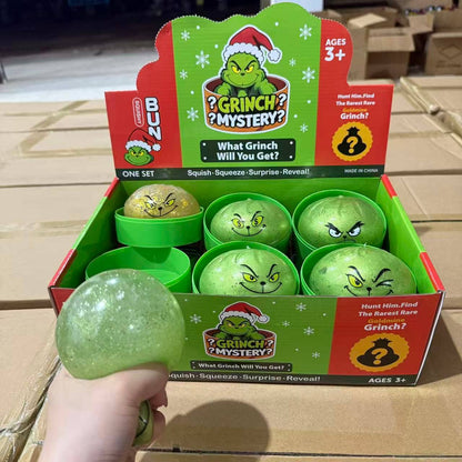 Christmas Green Monster with Steamer Stress Relief Fidget Toy
