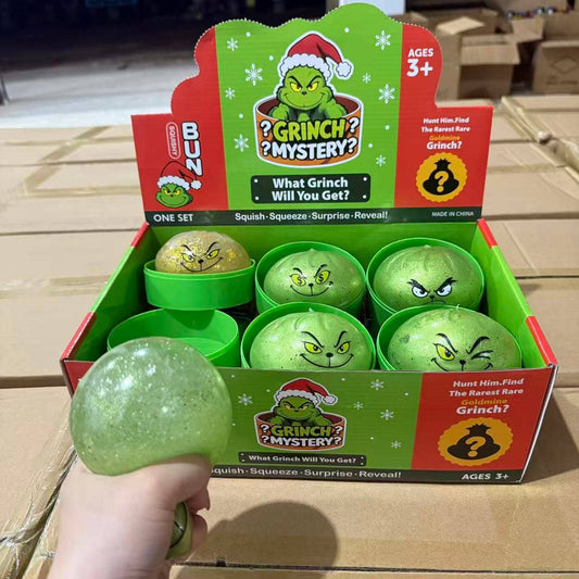 Christmas Green Monster with Steamer Stress Relief Fidget Toy