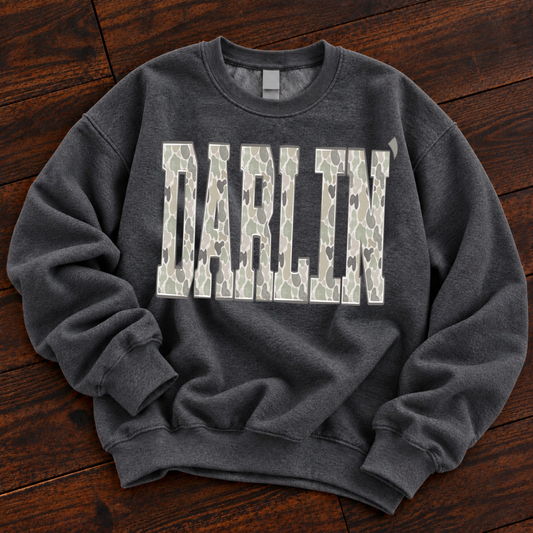 Darlin’ Camo Crewneck