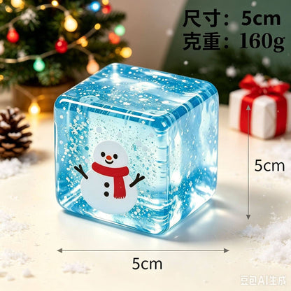Christmas Ice Cube Slow Rising Stress Relief Squeeze Toy