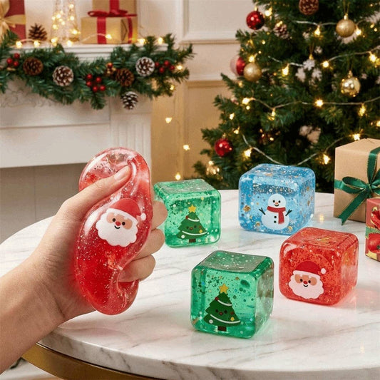 Christmas Ice Cube Slow Rising Stress Relief Squeeze Toy